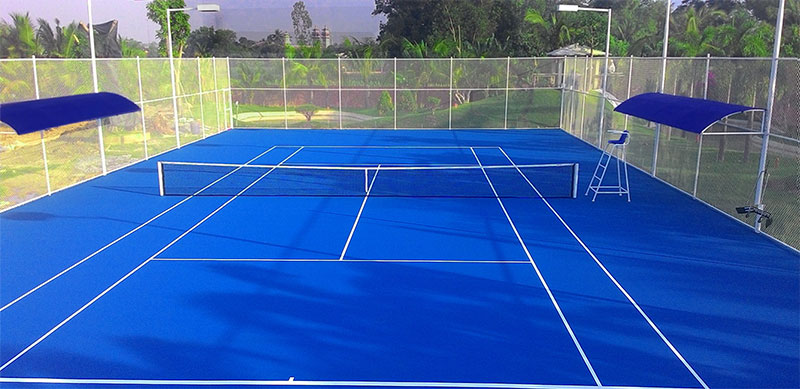 Lắp đặt mái che sân tennis | Xây dựng sân tennis | Làm sân tennis